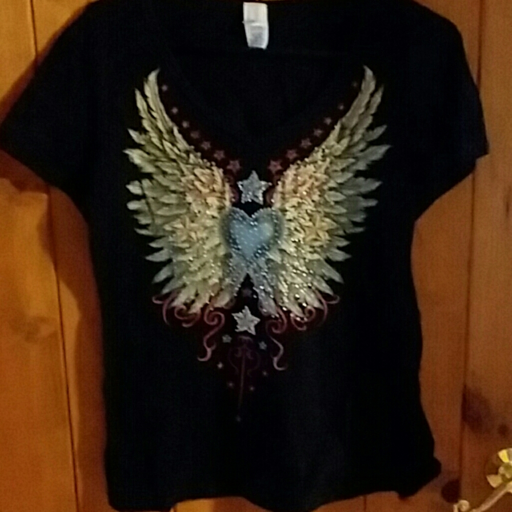 Liberty t-shirt with Angel wings